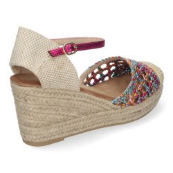 Sandalias de Cuña para Mujer Cómda y Elegante Forrada de Yute