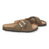 Sandalias Plana de Mujer Pala entrecruzada con Planta Anatomica de Bio