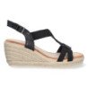Sandalias de Cuña con Yute y Hebilla