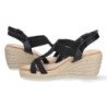 Sandalias de Cuña con Yute y Hebilla