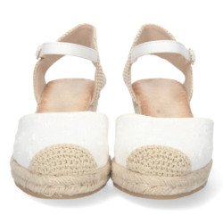 Sandalias de Cuña con Yute y Hebilla