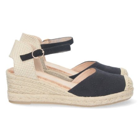 Sandalias de Cuña con Yute y Hebilla