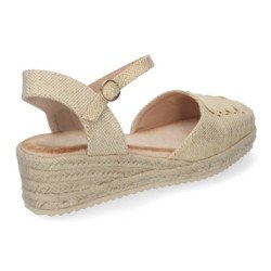 Sandalias de Cuña para Mujer Cómda y Elegante Forrada de Yute