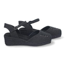 Sandalias de Cuña para Mujer Cómda y Elegante Forrada de Yute