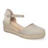 Sandalias de Cuña para Mujer Forrado de Yute Pala Cerrada