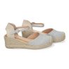 Sandalias de Cuña para Mujer Forrado de Yute Pala Cerrada