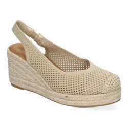 Sandalias de Mujer con Cuña de Yute Diseño Calado Elegante y Comodo