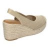 Sandalias de Mujer con Cuña de Yute Diseño Calado Elegante y Comodo