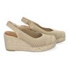 Sandalias de Mujer con Cuña de Yute Diseño Calado Elegante y Comodo