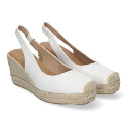 Sandaliass de cuña de Yute para Mujer con Puntera Cerrada