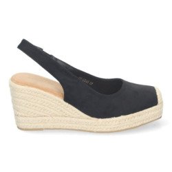 Sandaliass de cuña de Yute para Mujer con Puntera Cerrada