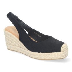Sandaliass de cuña de Yute para Mujer con Puntera Cerrada