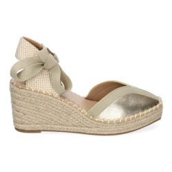 Sandalias de Mujer Estilo Valenciana de Yute Diseño Moderno Detalles en la Pala