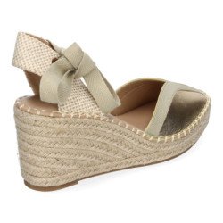 Sandalias de Mujer Estilo Valenciana de Yute Diseño Moderno Detalles en la Pala