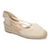 Sandalias de Cuña para Mujer Forrada de Yute con Pala Cerrada
