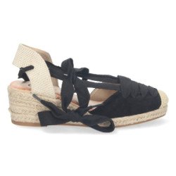Sandalias de Cuña con Yute y Cordones