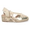 Sandalias de Cuña con Yute y Cordones
