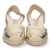 Sandalias de Cuña con Yute y Cordones