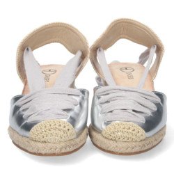 Sandalias de Cuña con Yute y Cordones