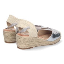 Sandalias de Cuña con Yute y Cordones