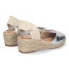 Sandalias de Cuña con Yute y Cordones
