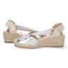 Sandalias de Cuña con Yute y Cordones