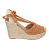 Sandalias de Cuña de Yute para Mujer Diseño Comodo y Moderno Elegante con Cintas