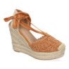 Sandalias de Cuña de Yute para Mujer Diseño Comodo y Moderno Elegante con Cintas