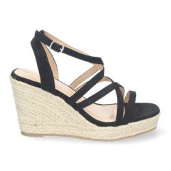 Sandaliass de Cuña para Mujer con Tiras Cruzadas Elegantes y Confortables