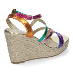 Sandaliass de Cuña para Mujer con Tiras Cruzadas Elegantes y Confortables