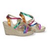 Sandaliass de Cuña para Mujer con Tiras Cruzadas Elegantes y Confortables