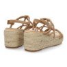 Sandaliass de cuña de yute para mujer comodas y elegantes diseño moderno con tiras cruzadas