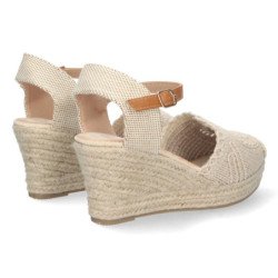 Sandalias de Cuña con Hebilla