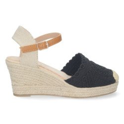 Sandalias de Cuña con Hebilla