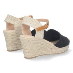 Sandalias de Cuña con Hebilla