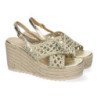 Sandalias de Cuña de Yute para Mujer Comodas y Elegantes Diseño Trenzado en la Pala