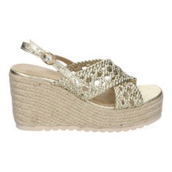 Sandalias de Cuña de Yute para Mujer Comodas y Elegantes Diseño Trenzado en la Pala