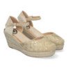 Sandaliass de Cuña de Yute para Mujer Cómodas y Elegantes Punta Cerrada