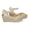 Sandaliass de Cuña de Yute para Mujer Cómodas y Elegantes Punta Cerrada