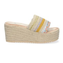 Sandaliass de Plataforma de Yute para Mujer