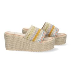Sandaliass de Plataforma de Yute para Mujer