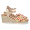Sandalias de Cuña con Yute y Hebilla