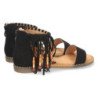 Sandalias Plana de Esclava con Flecos