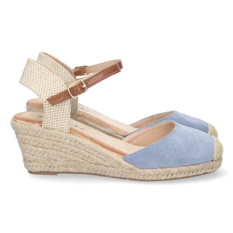 Sandalias de Cuña con Hebilla