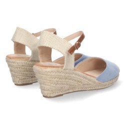 Sandalias de Cuña con Hebilla