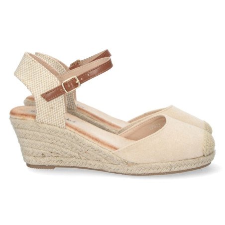 Sandalias de Cuña con Hebilla
