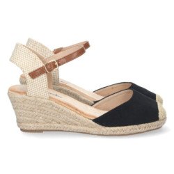 Sandalias de Cuña con Hebilla