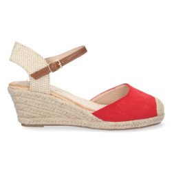 Sandalias de Cuña con Hebilla