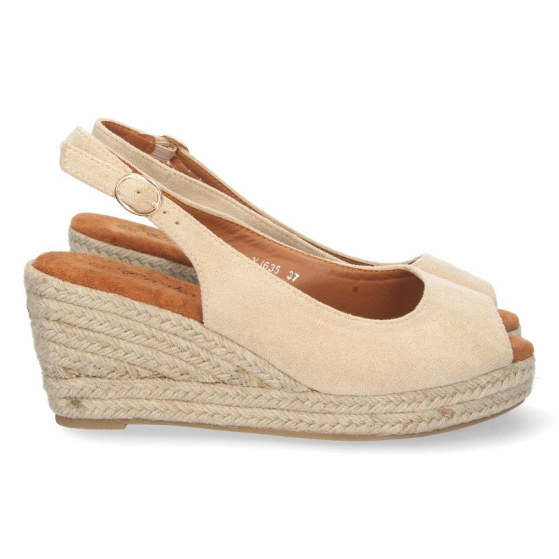 Sandalias de Cuña con Hebilla