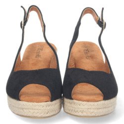 Sandalias de Cuña con Hebilla